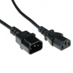 230v Connection Cable C13 - C14 Black 0.9m