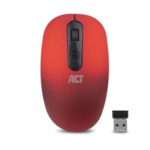 Wireless Mouse USB Nano Receiver 1200dpi Red