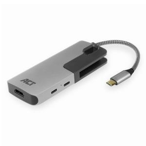 USB-C to HDMI Female Multiport Adapter with PD Pass-Through, 4K, USB-A , USB-C port, Card Reader