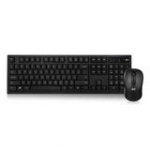 Wireless Keyboard And Mouse USB Nano Receiver Qwerty Black