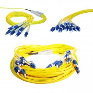 Preconnected Fiber Optic Link Microcables Os2 Fan-out 12 Lc-lc Duplex 30m