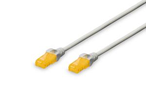 Patch cable Copper conductor - CAT6a - U/UTP - Snagless - 50cm - Grey