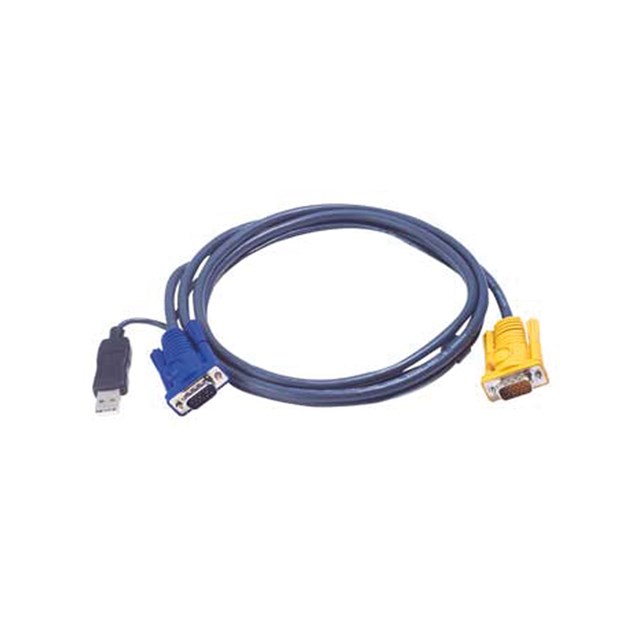 KVM Cable USB 6m Sphd 15m To 1x Hdsub 15m, 1x USB A Male