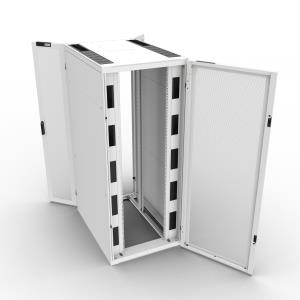 Network Cabinet W800 D1200 47u Airflow Combi Lock Fd S80 Percent Rd D80 Percent White