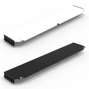Airflow Plate 19in - Top Bottom - 600 X 250mm - White