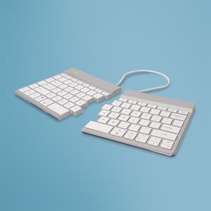 Split Break Ergonomic Keyboard Qwerty (us) Bluetooth White