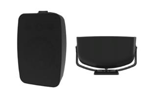 Saros 6.5 in - 2-Way All Weather Surface Mount Indoor/Outdoor Speaker - Black Textured - Single