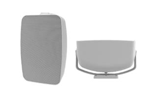Saros 6.5 in - 2-Way All Weather Surface Mount Indoor/Outdoor Speaker - White Textured - Single