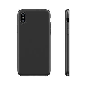 Premium iPhone Xs/x - Liquid Silicone Case - Black