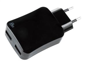 Charger 4.2a 2 USB Ports Black