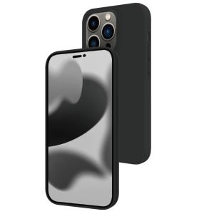 iPhone 14 Pro Soft Touch Case Magnetic Ring Black