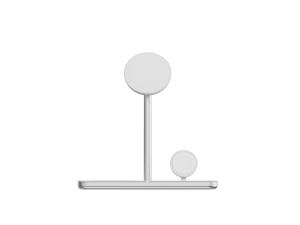 Connects 3 In 1 Wireless Qi2 Base Charger White