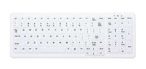 AK-C7000F-FU1 Hygiene Compact Sealed - Keyboard With Numeric Pad - Wireless - White - Qwerty US/Int'l